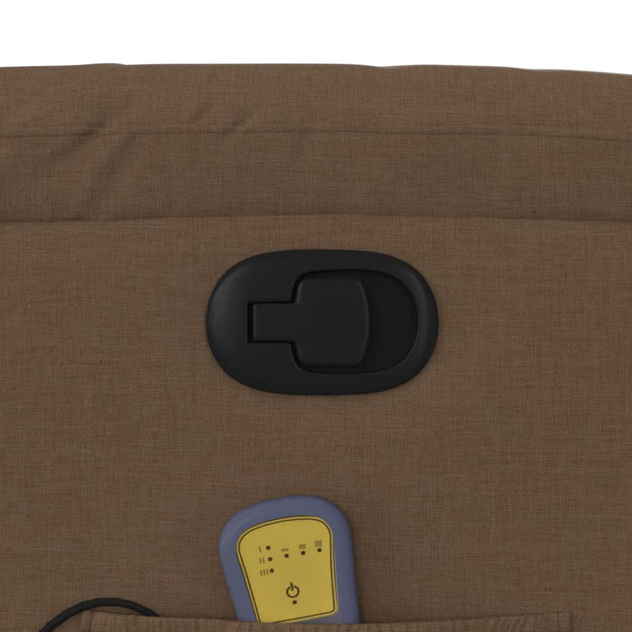 Fotoliu de masaj rabatabil, maro, material textil WALTI