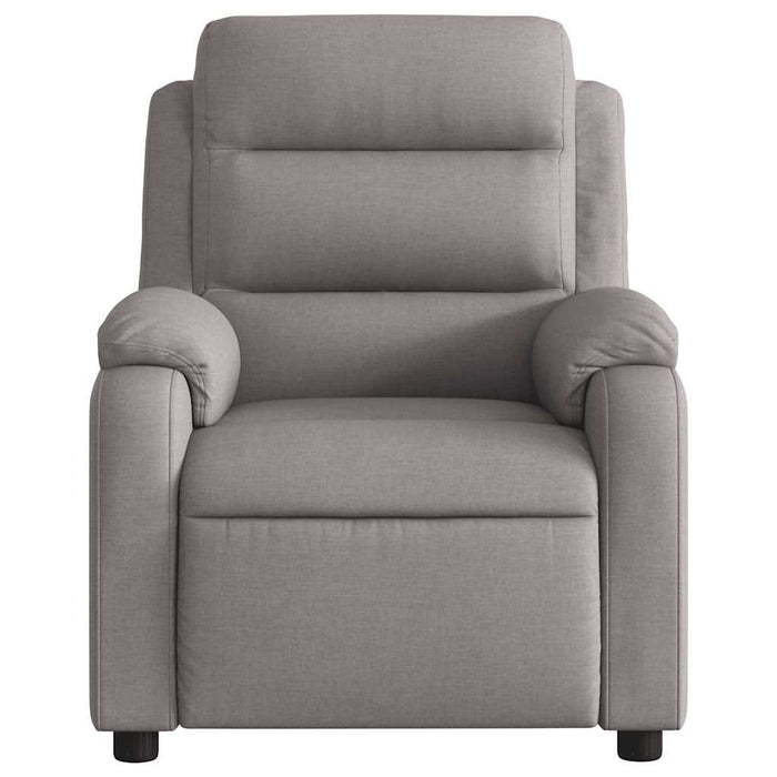 Fotoliu de masaj rabatabil, gri taupe, material textil - WALTI WALTI