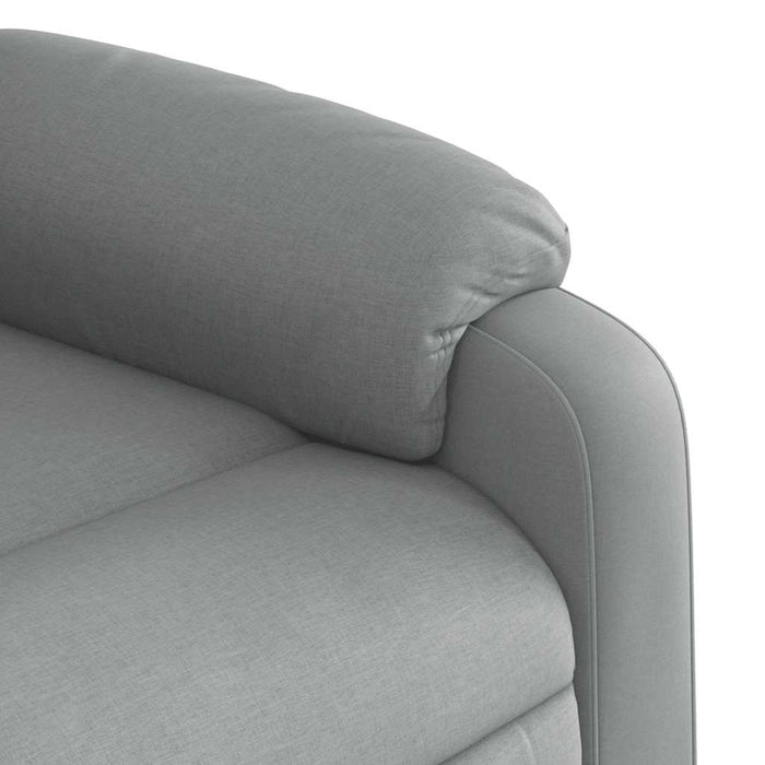 Fotoliu rabatabil, gri deschis, material textil - WALTI WALTI