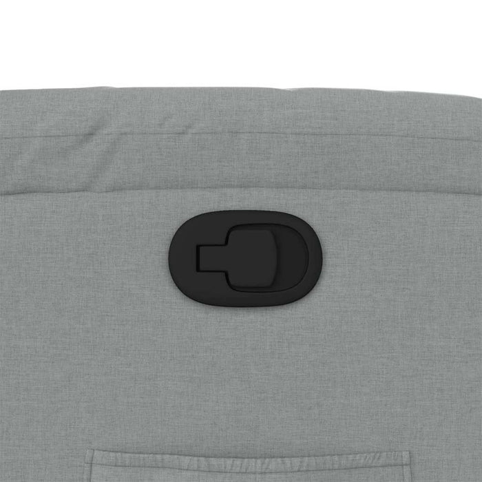 Fotoliu rabatabil, gri deschis, material textil - WALTI WALTI