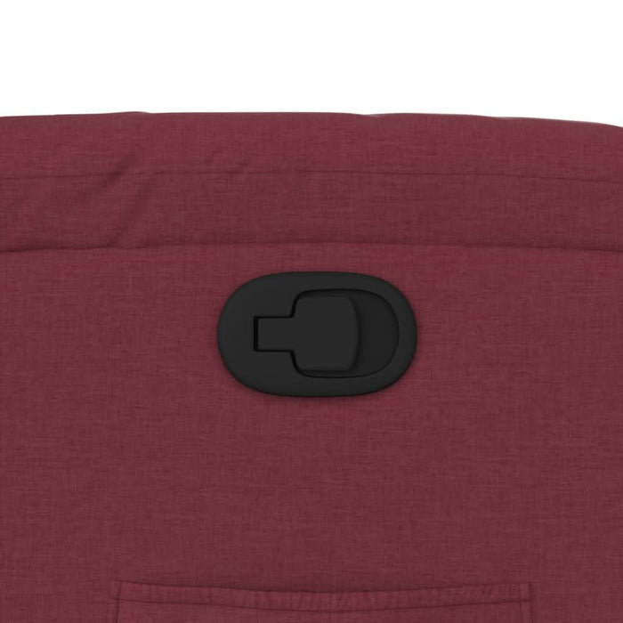 Fotoliu rabatabil, roșu vin, material textil - WALTI WALTI