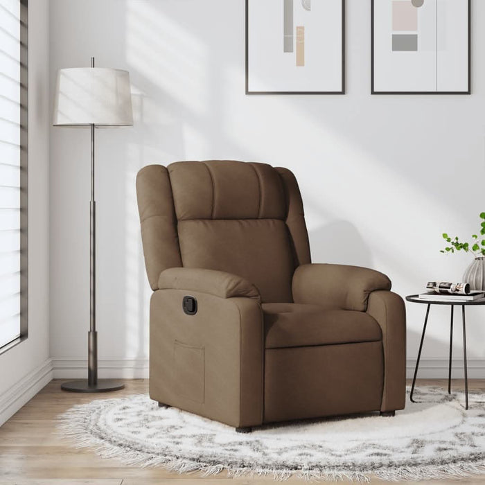 Fotoliu rabatabil, maro, material textil - WALTI WALTI