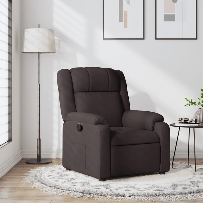 Fotoliu rabatabil, maro închis, material textil - WALTI WALTI