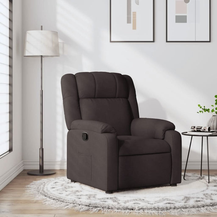 Fotoliu rabatabil, maro închis, material textil - WALTI WALTI