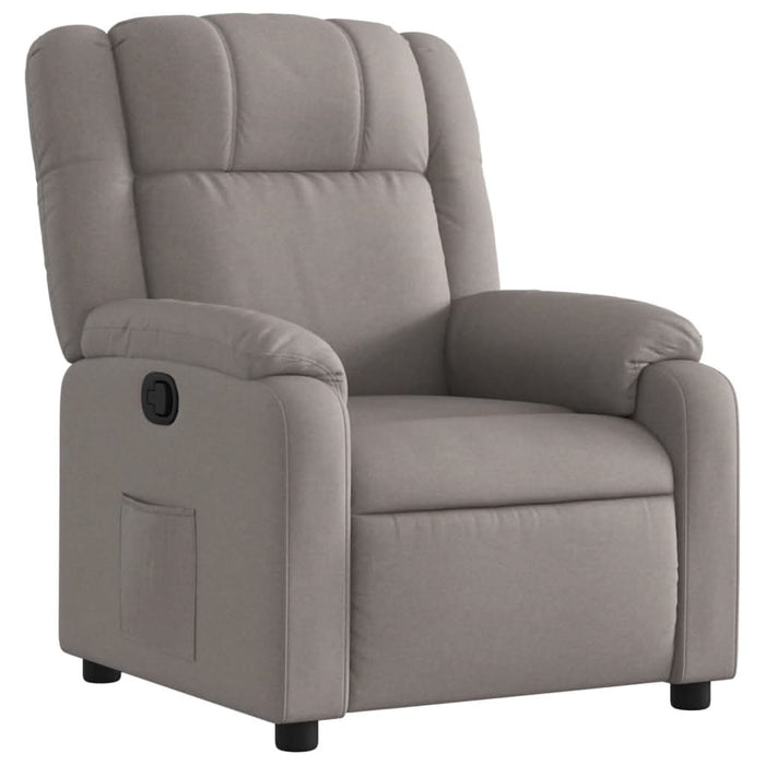 Fotoliu rabatabil, gri taupe, material textil - WALTI WALTI