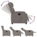 Fotoliu rabatabil, gri taupe, material textil - WALTI WALTI