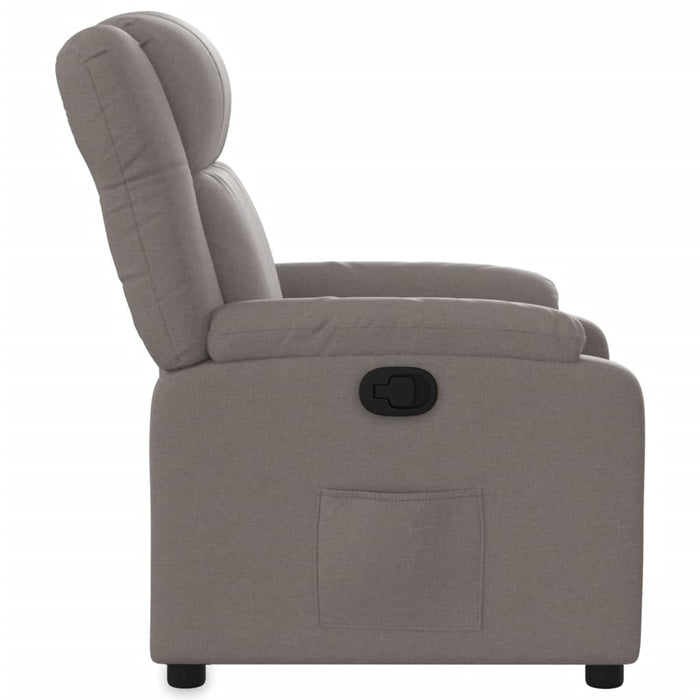 Fotoliu rabatabil, gri taupe, material textil - WALTI WALTI