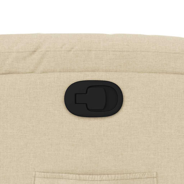 Fotoliu rabatabil, crem, material textil - WALTI WALTI