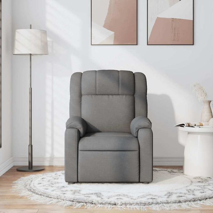Fotoliu de masaj rabatabil, gri închis, material textil - WALTI WALTI