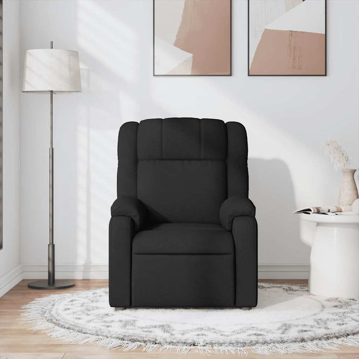 Fotoliu de masaj rabatabil, negru, material textil - WALTI WALTI