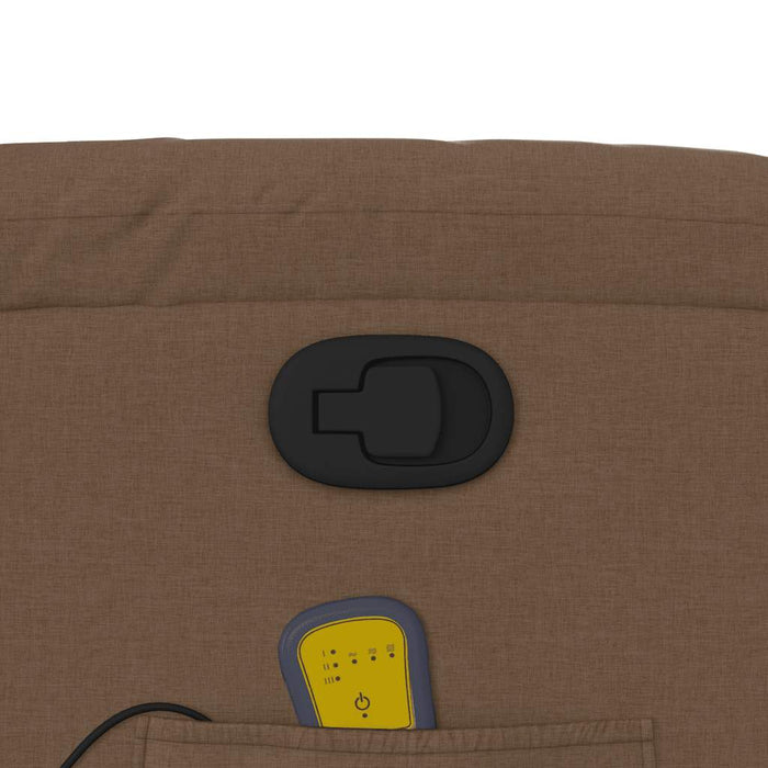 Fotoliu de masaj rabatabil, maro, material textil - WALTI WALTI