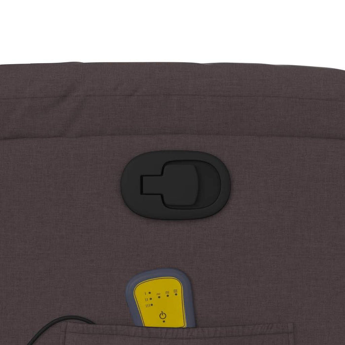 Fotoliu de masaj rabatabil, maro închis, material textil - WALTI WALTI
