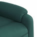 Fotoliu de masaj rabatabil, verde închis, material textil - WALTI WALTI