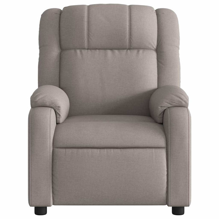 Fotoliu de masaj rabatabil, gri taupe, material textil - WALTI WALTI