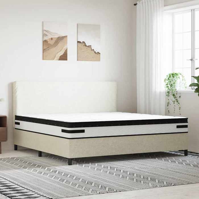 Saltea cu arcuri împachetate Mediu Plus 200 x 200 cm Alb WALTI