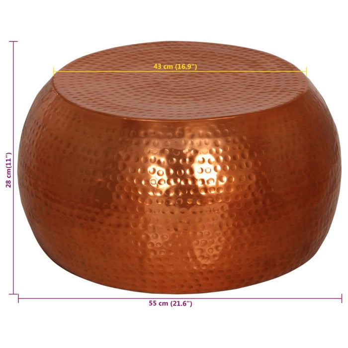Măsuță de cafea, alamă, Ø55x28 cm, aluminiu - WALTI WALTI