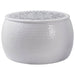 Masă de cafea rotundă ciocănită Alb Ø 55 x 55 cm Aluminiu - WALTI WALTI