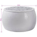 Masă de cafea rotundă ciocănită Alb Ø 55 x 55 cm Aluminiu - WALTI WALTI