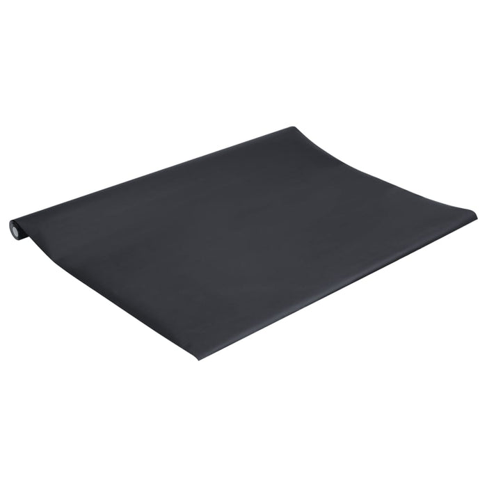 Autocolante pentru mobilier, negru mat, 90x500 cm, PVC WALTI