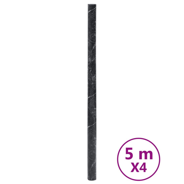 Autocolante pentru mobilier marmură, negru, 90x500 cm, PVC - WALTI WALTI