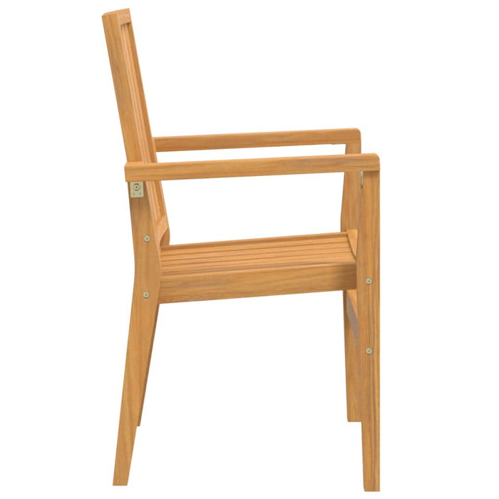 Scaune grădină stivuibile 6 buc. 56,5x57,5x91 cm lemn masiv tec - WALTI WALTI