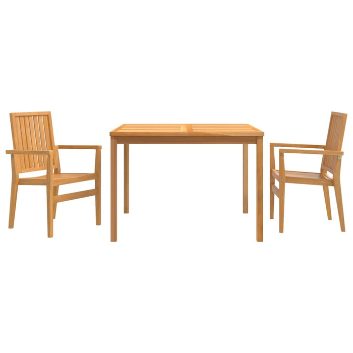 Set mobilier pentru grădină, 3 piese, lemn masiv de tec - WALTI WALTI
