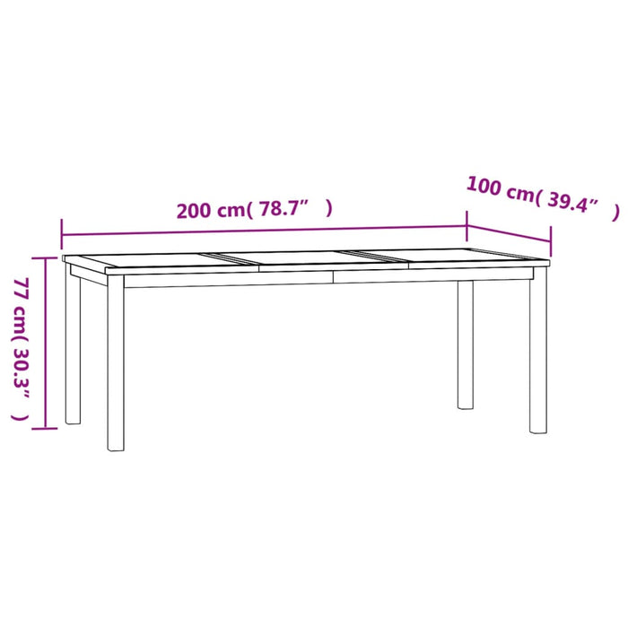 Set mobilier de grădină, 9 piese, lemn masiv de tec - WALTI WALTI