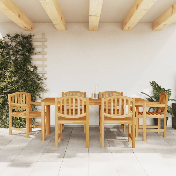Set mobilier de grădină, 7 piese, lemn masiv de tec - WALTI WALTI