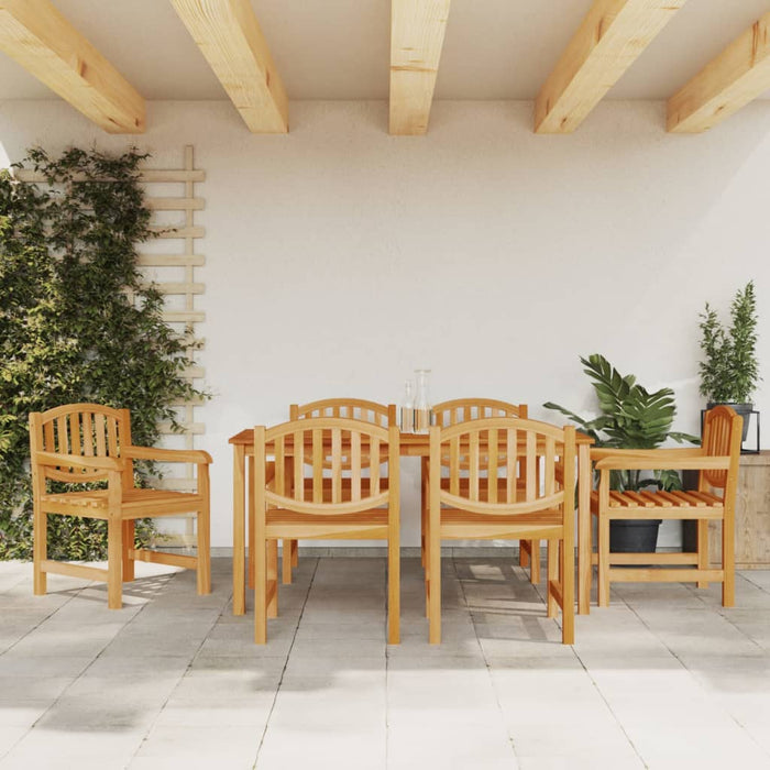 Set mobilier de grădină, 7 piese, lemn masiv de tec - WALTI WALTI