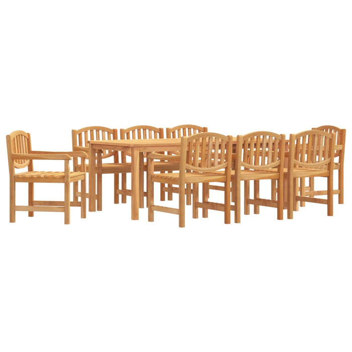 Set mobilier de grădină, 9 piese, lemn masiv de tec - WALTI WALTI