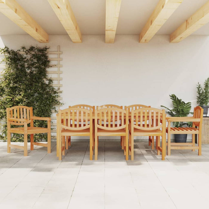 Set mobilier de grădină, 9 piese, lemn masiv de tec - WALTI WALTI