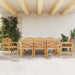 Set mobilier de grădină, 9 piese, lemn masiv de tec - WALTI WALTI
