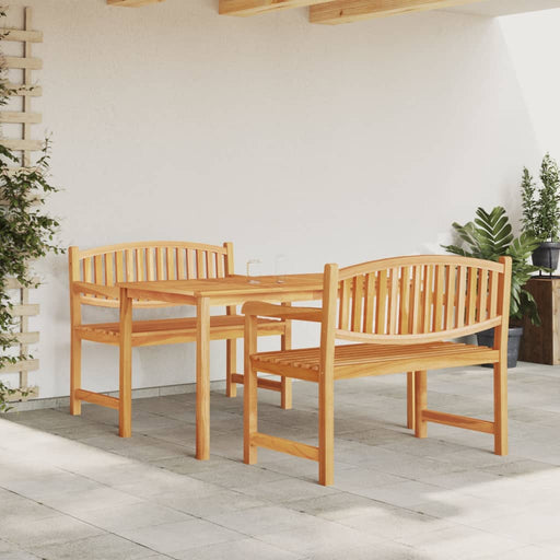 Set mobilier pentru grădină, 3 piese, lemn masiv de tec - WALTI WALTI