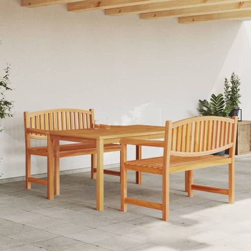 Set mobilier pentru grădină, 3 piese, lemn masiv de tec - WALTI WALTI
