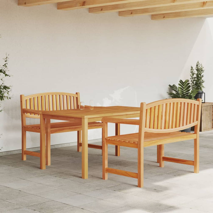 Set mobilier pentru grădină, 3 piese, lemn masiv de tec WALTI