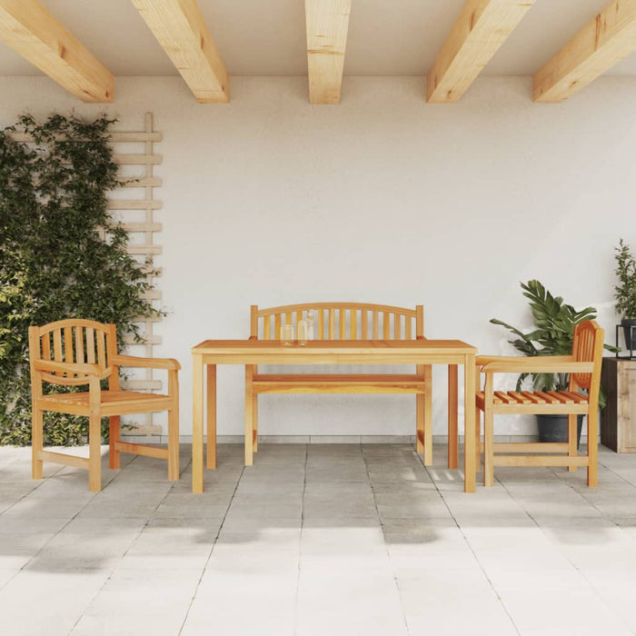 Set mobilier pentru grădină, 4 piese, lemn masiv de tec - WALTI WALTI