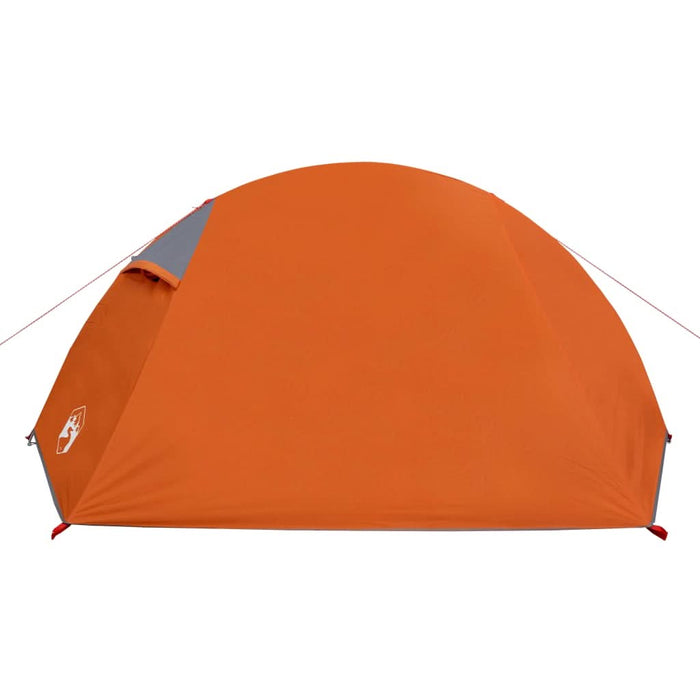 Cort de camping pentru 2 persoane, gri/portocaliu, impermeabil - WALTI WALTI
