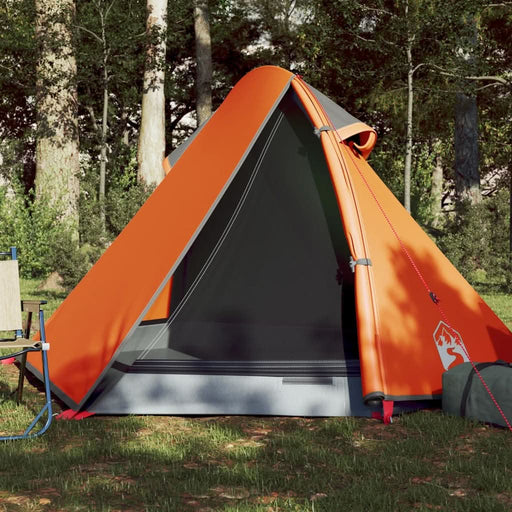 Cort de camping pentru 2 persoane, gri/portocaliu, impermeabil - WALTI WALTI