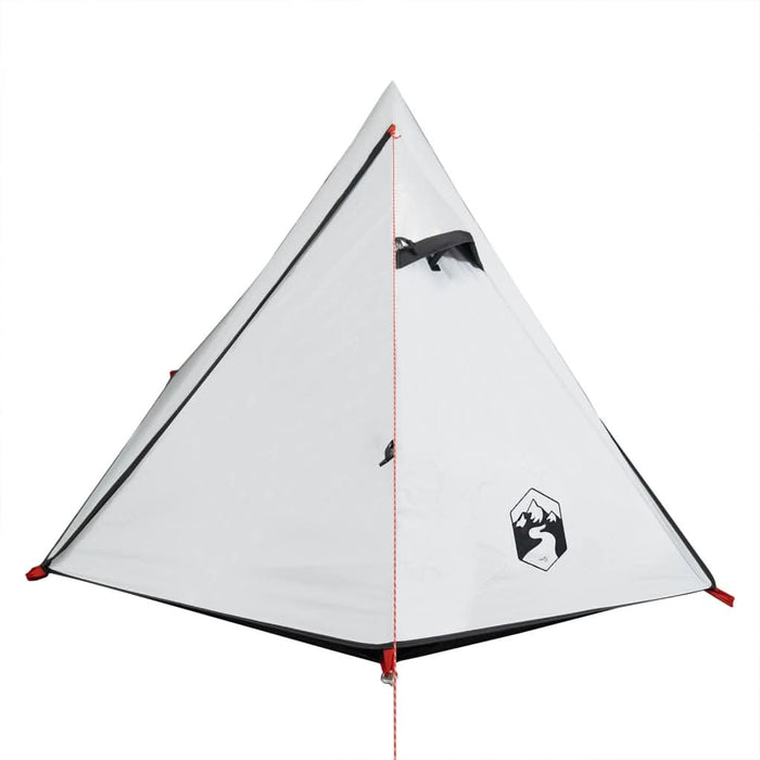 Cort camping cupolă 2 persoane alb, țesătură opacă, impermeabil - WALTI WALTI