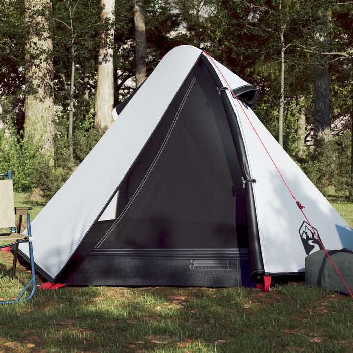 Cort camping cupolă 2 persoane alb, țesătură opacă, impermeabil - WALTI WALTI