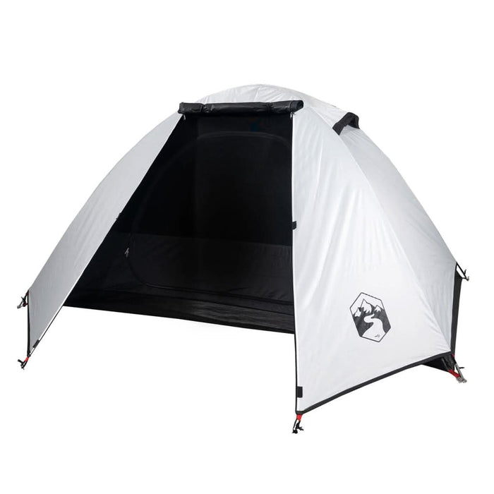 Cort camping cupolă 2 persoane alb, țesătură opacă, impermeabil - WALTI WALTI