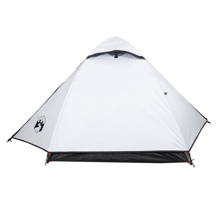Cort camping cupolă 2 persoane alb, țesătură opacă, impermeabil - WALTI WALTI