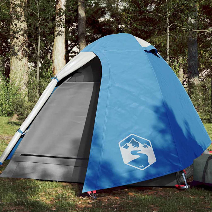Cort de camping cupolă pentru 2 persoane, albastru, impermeabil - WALTI WALTI