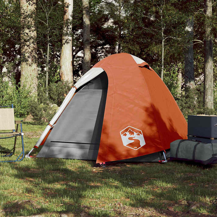Cort de camping pentru 2 persoane, portocaliu, impermeabil - WALTI WALTI