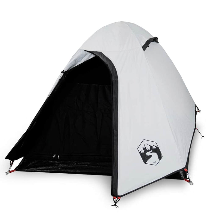 Cort camping cupolă 2 persoane alb, țesătură opacă, impermeabil WALTI