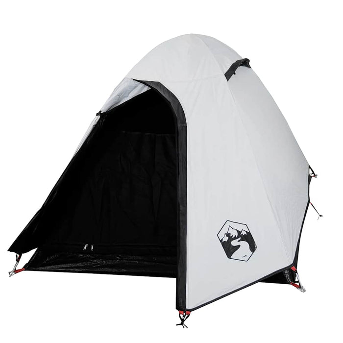 Cort camping cupolă 2 persoane alb, țesătură opacă, impermeabil WALTI