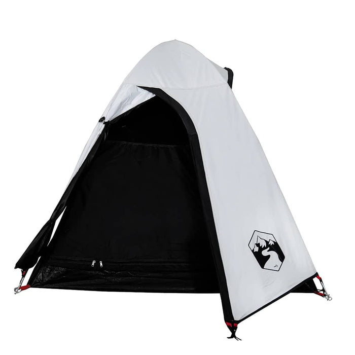Cort camping cupolă 2 persoane alb, țesătură opacă, impermeabil WALTI