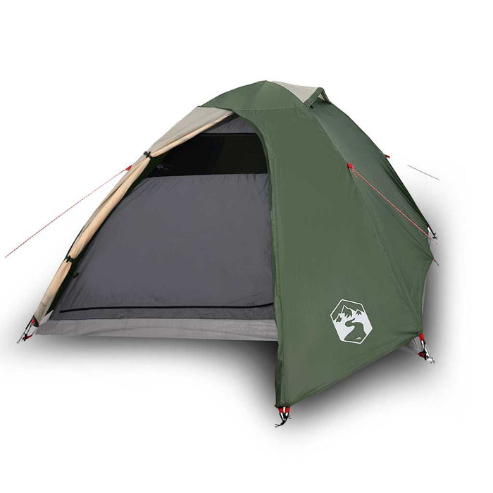 Cort de camping cupolă pentru 3 persoane, verde, impermeabil - WALTI WALTI