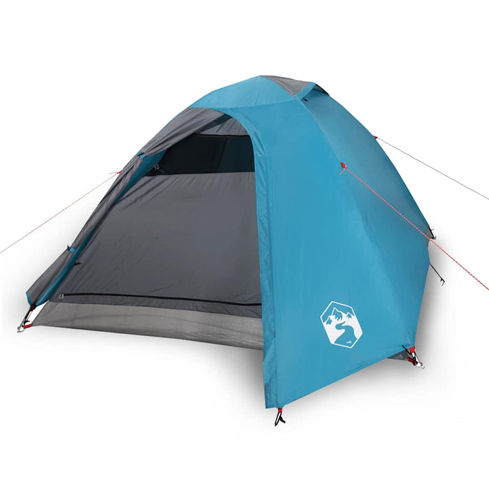 Cort de camping cupolă pentru 3 persoane, albastru, impermeabil - WALTI WALTI