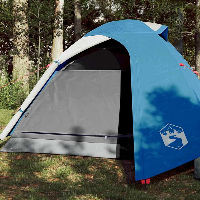 Cort de camping cupolă pentru 3 persoane, albastru, impermeabil - WALTI WALTI